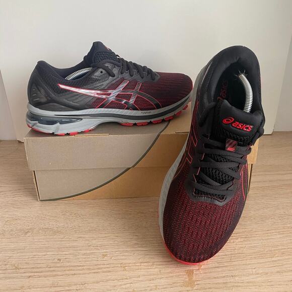 Asics GT 2000 9 ‘Black Classic Red’ Men Running Shoes- SZ 8